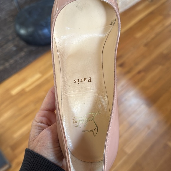 Christian Louboutin Pigalle 100 pumps, Nude patent leather, size 36.5 EU - Picture 5 of 13